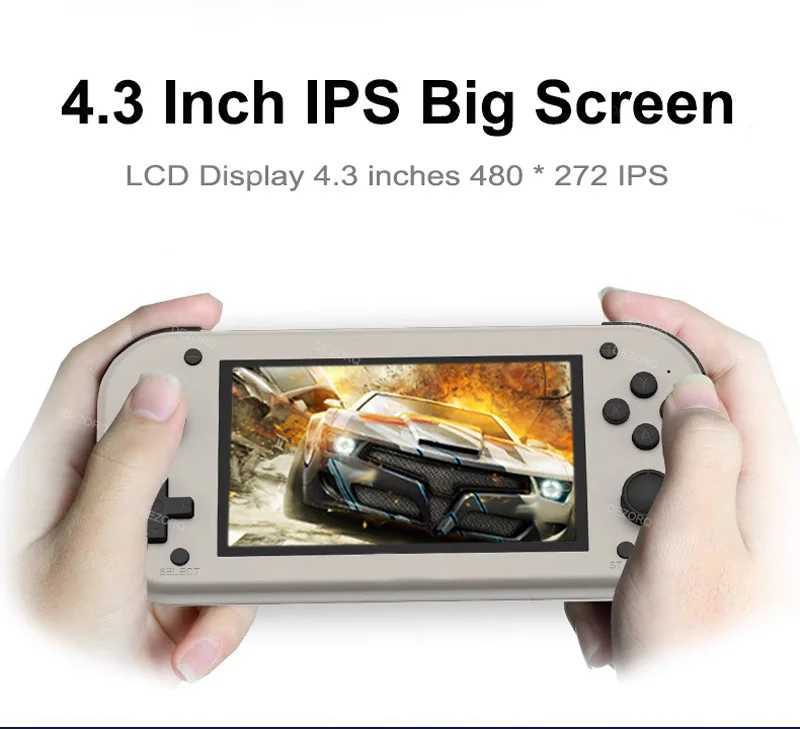 M17 Retro Handheld Electronic Video Game Console 4.3 IPS Sn Emuelec Game Emator System 64GB 128GB 20000+ Games Xmas Gift Z250217