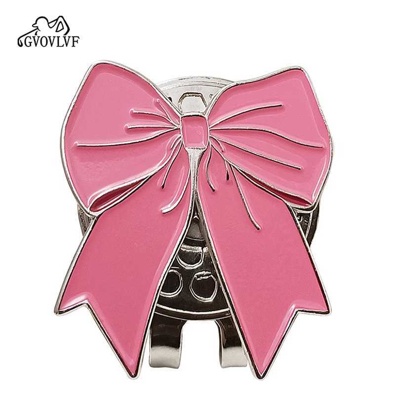 Pc Golf Cute Bowkno Mark with Magnetic Cap Clip Alloy Mark Suitable for Golf Hats Golf Accessories Girls and Womens GiftsW250215
