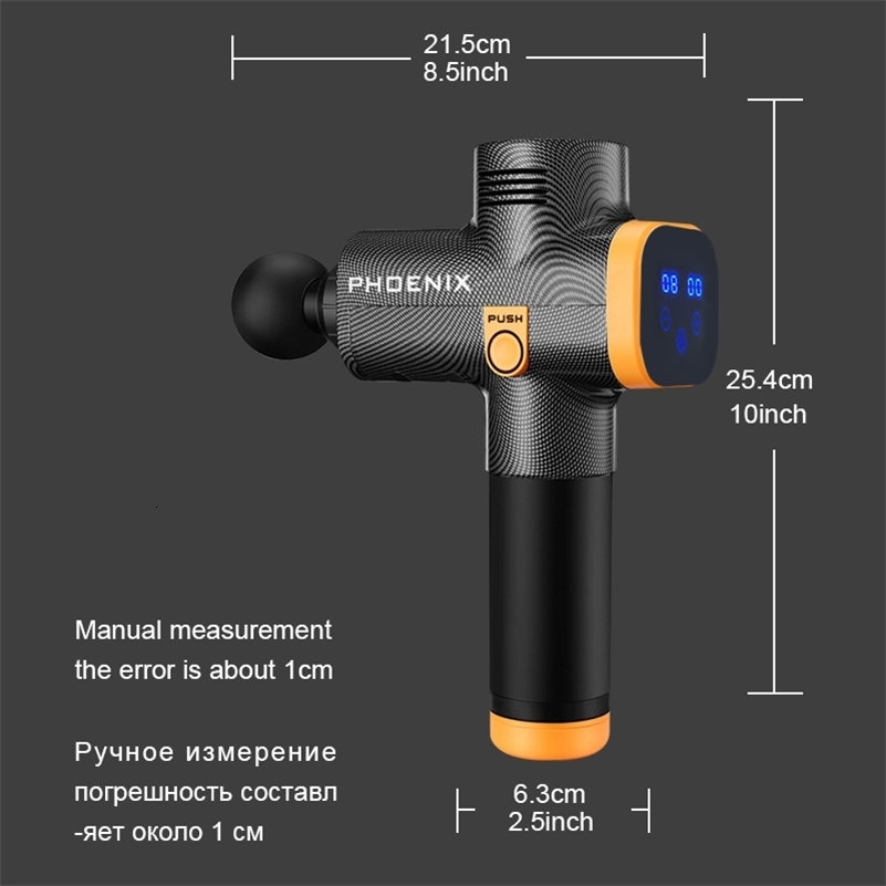Phoenix A2 Massage Gun Muscle Relaxation Deep Tissue Massager Dynamic Vibrator Back Portable Handheld Display Fascia 250108