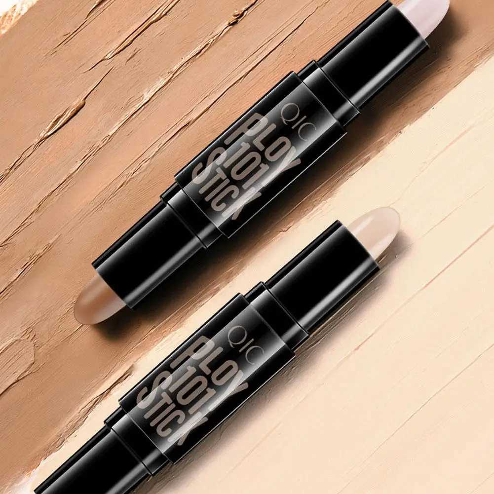 Double-head V Face Stick Highlighter Trimming Stick Shadow Pen High Gloss Stick Long-lasting Makeup Bronzer Concealer ContouringW250217