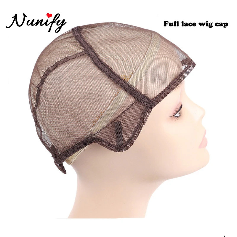 Full Swiss Lace Wig Cap With Adjustable Strap For Making Lace Wigs 1Pcs Ventilating Wig Cap For Hair Extension Wig Accessories 250214