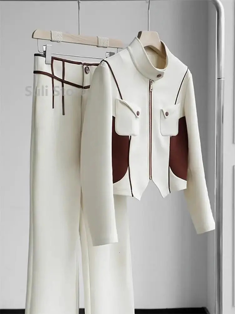 High-quality Age-reducing Early Autumn Outfit Xiaoxiangfeng Casual Fashion Sweatshirt Two-piece Suit for Women vestido 250210