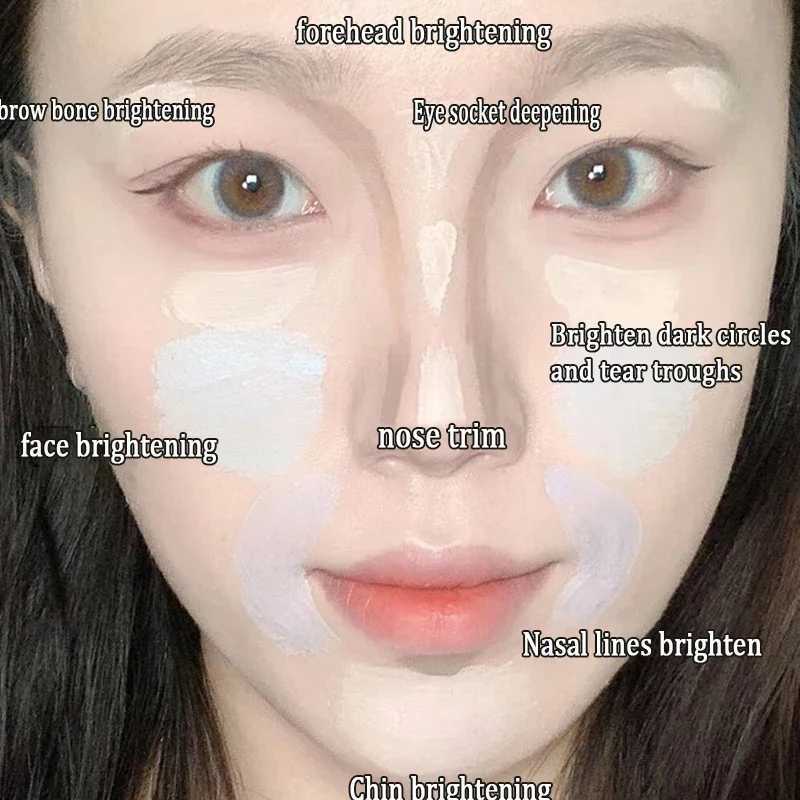 Brown Bronzer Contour Stick Waterproof Liquid Cream Texture Highlighters Shadow Contouring Pencil Cosmetics For Face BrighteningW250217