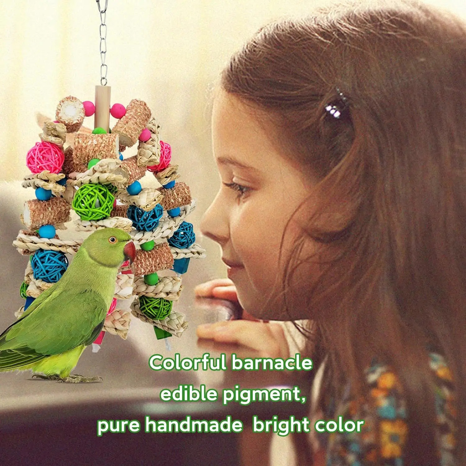 Toy Big Bite Golden Sun Diamond Grey Parrot Bite Toy Bird Toy 250206