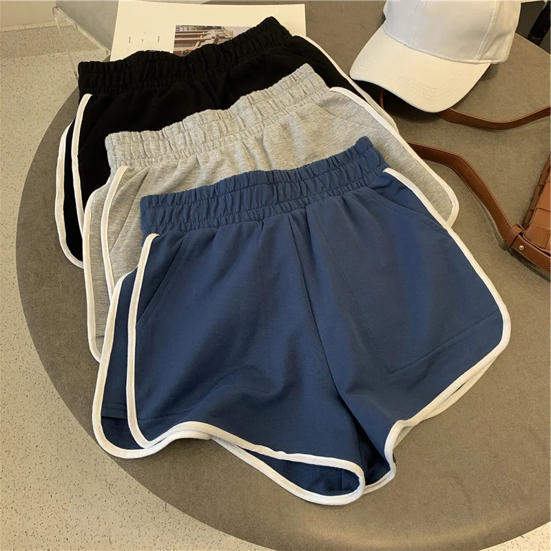 Summer Striped Short Woman Simple Casual Fashion All-match Y2K Shorts Trendy Pants for Women 250210