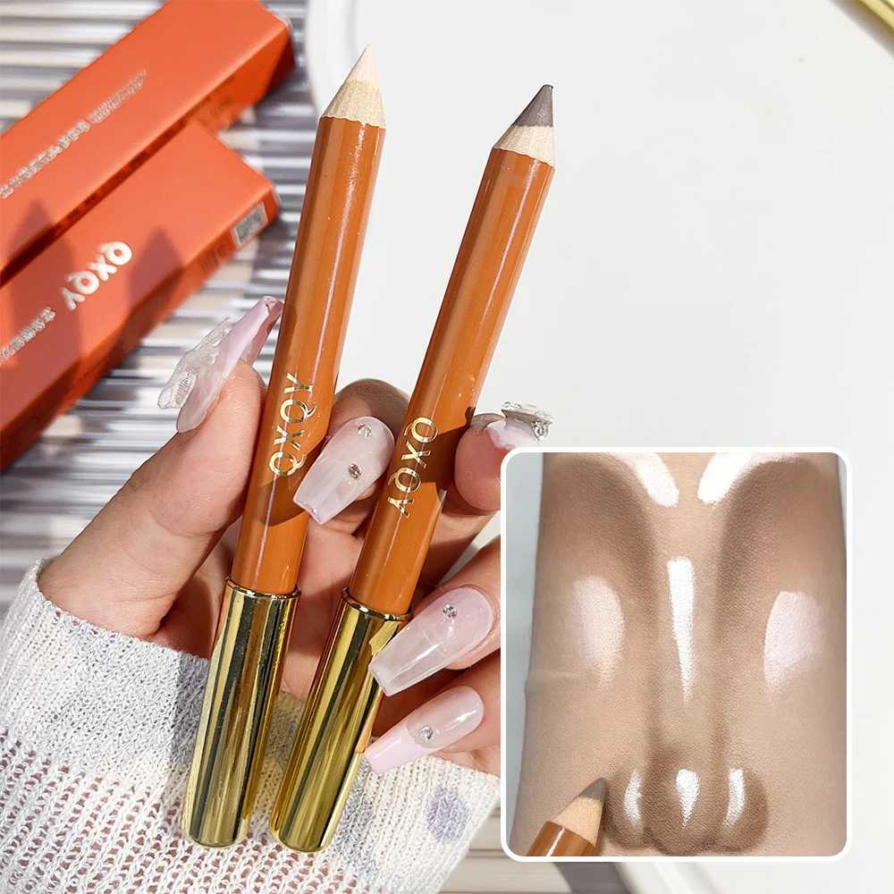 2 in 1 Matte Contouring Highlighter Stick Natural 3D Nose Shadow Brighten Skin Tone Concealer Pencil Smooth Bronzers Makeup PensW250217