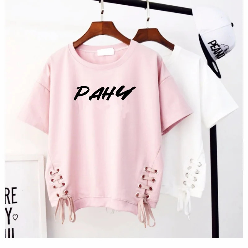 short-sleeved t-shirt for women summer Korean style loose womens white top womens trendy 250217