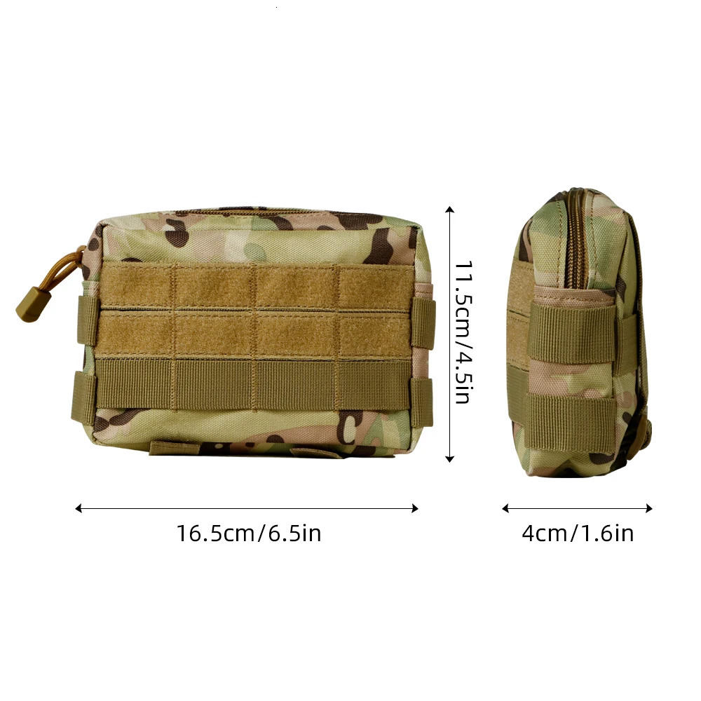 BOOIU Molle Pouches Tactical Admin Pouch Compact EDC Utility Gadget Gear Carry Accessory Belt Hanging Waist Bag 250118