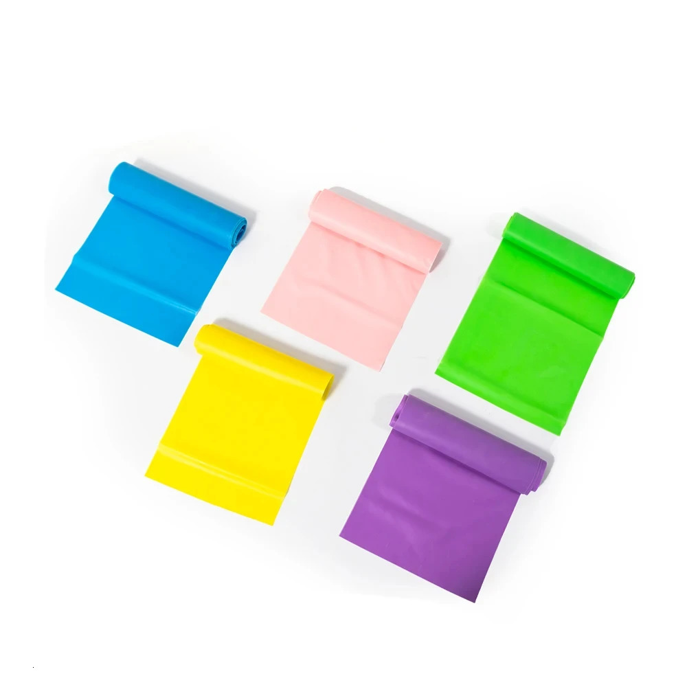 Yoga Sport Resistance Bands Pilates Training Fitness Exercise Home Gym Elastic Band Natural Rubber Latex Accessories 250213