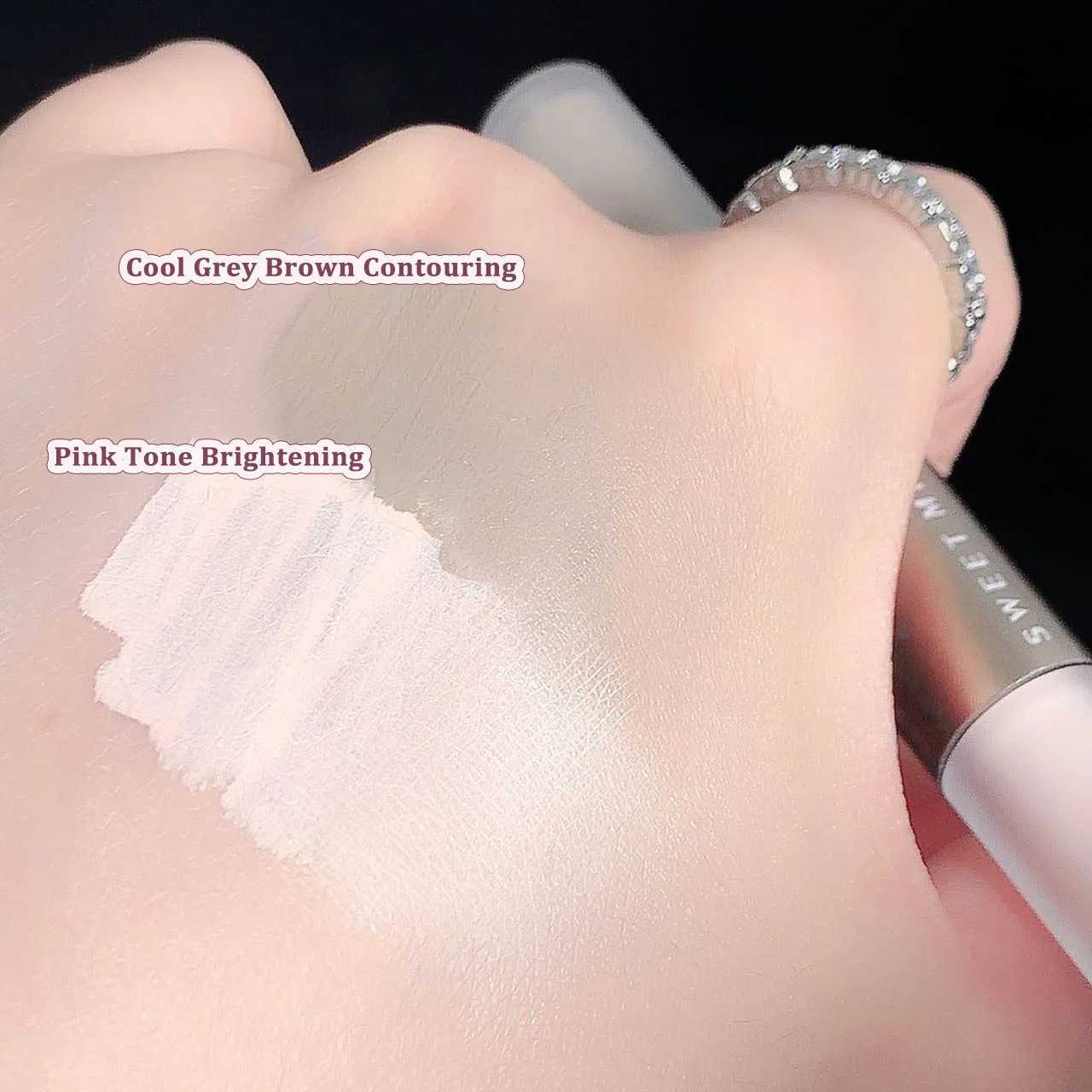 Double head facial contour stick liquid contour stick bright contour matte highlights shadow cosmetics 3D facial bronzeW250217