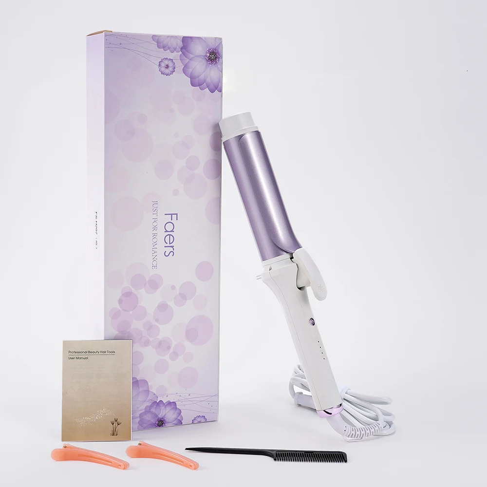 40mm Hair Curlers Negative Ion Ceramic Care Big Wand Wave Hair Styler Curling Irons 3 Temperatures Fast Heating Styling Tools 250214