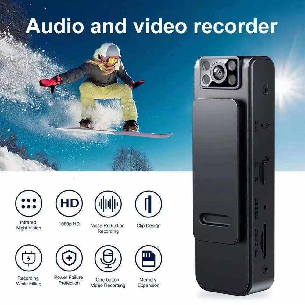 HD 1080P Digital Built -in MIC Mini Body Worn Camera 130 Degree Wide Angle Sports DV Car DVR with Clip Separate Recording