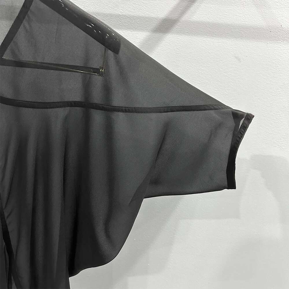 Owen Seak Cotton Gothic High Street Bottoming Shirts Clothing Autumn Black Women Coats Shirt