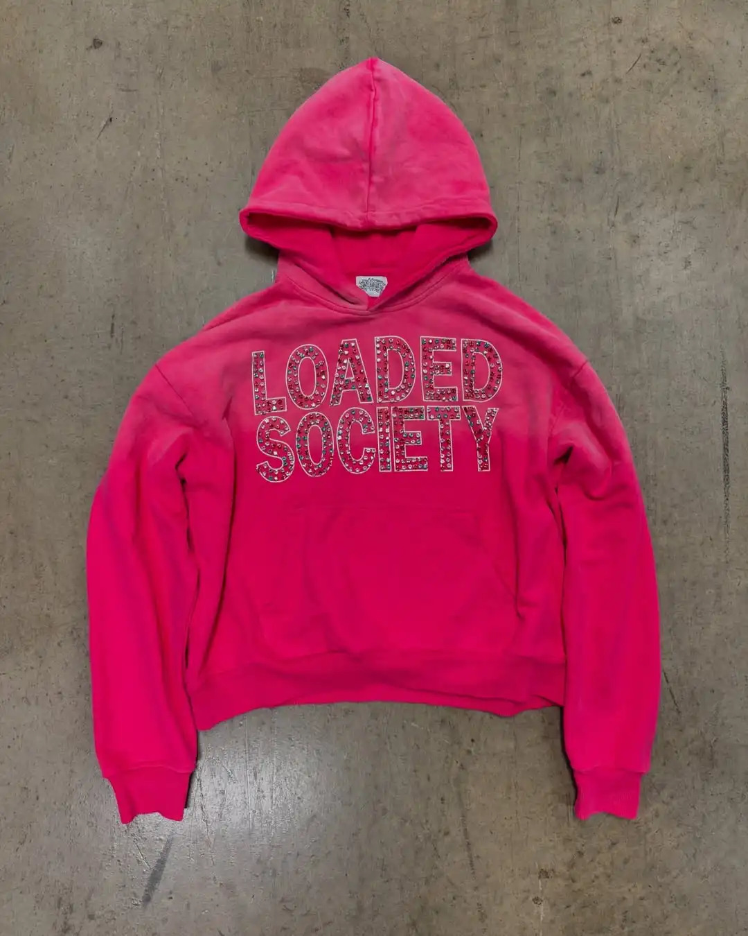 Y2k Retro Color Diamond Letter Pattern Womens Hoodie Loose Street Hip Hop Street Mens and Womens Sportswear K Clothing 250211