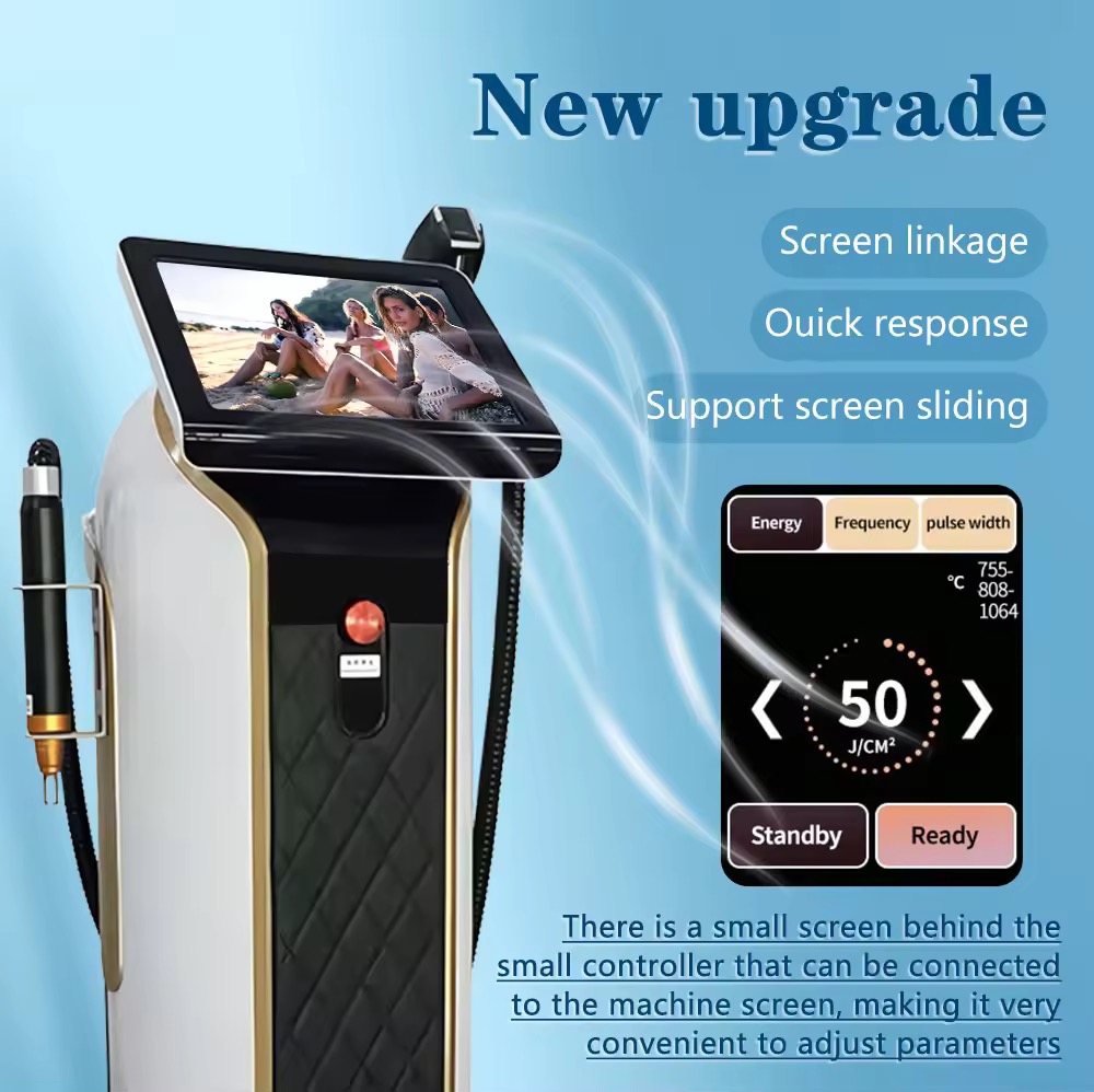 Diode Laser 808 Hair Removal Machine Picosecond Nd Yag Tattoo Removal Skin Whitening Device