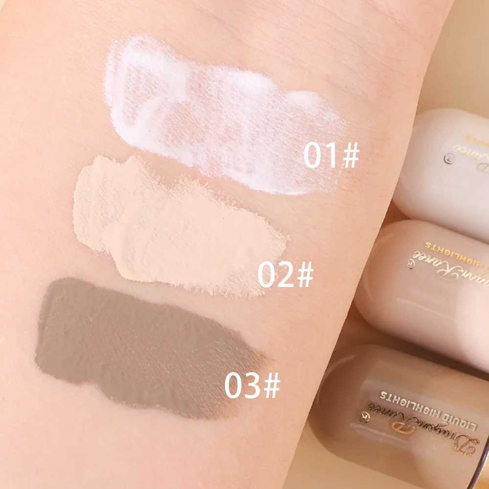 3Pcs/Box Matte Liquid Contouring Bronzer Stick Brown Nose Shadow Cream Lasting Brighten Concealer Highlighter Foundation MakeupW250217