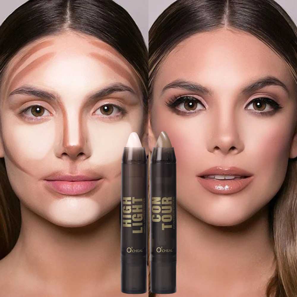 1PC Highlighting Bronzer Sticks Waterproof Long Lasting Silky Matte Grey Nose Shadow Contouring Pencil Facial Makeup CosmeticsW250217