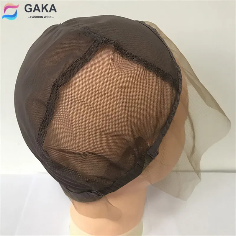 GAKA Full Lace Hairnets for Making Wigs Wig Cap Base for Weaving Wig Full Hand Made Knotting Wig foundation 250214