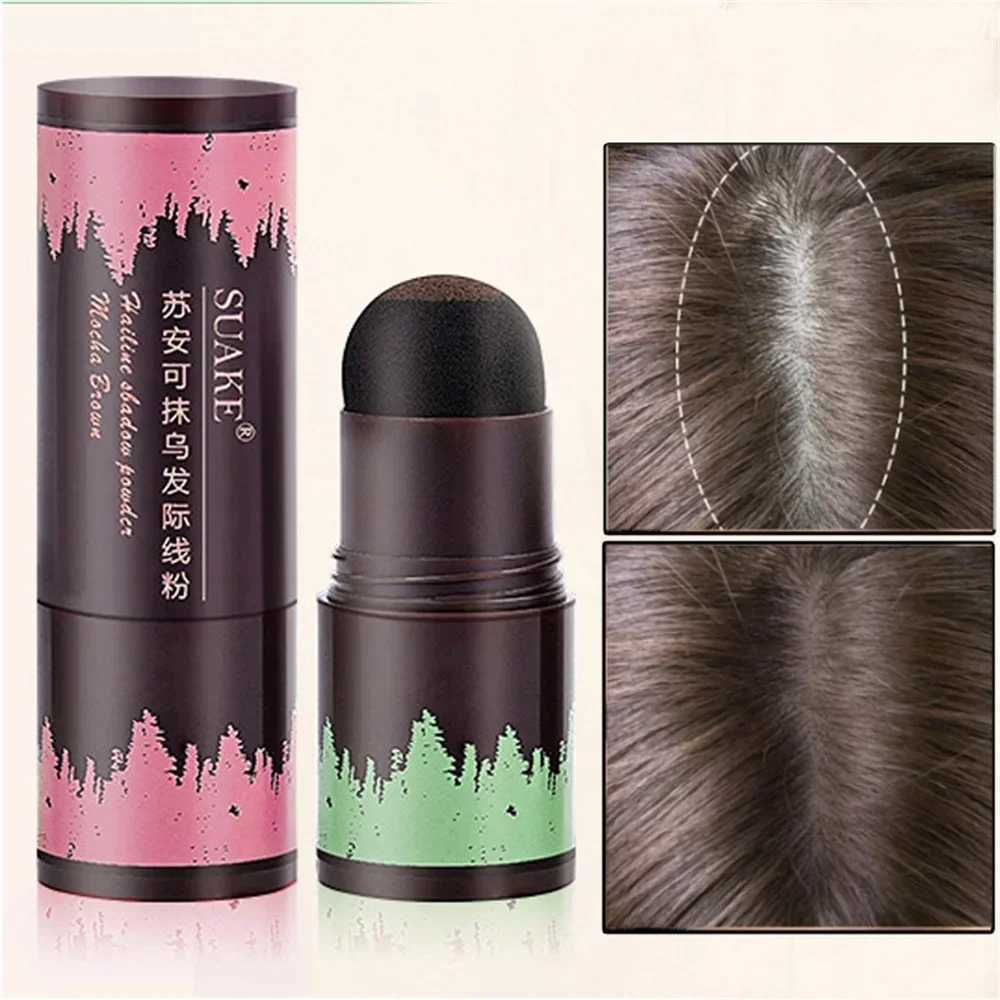 Waterproof Hairline Powder 2 Color Hair Roots Supplement Natural Black Brown Eyebrow Shape Supplement Stick Shadow Filler PowderXJ250217