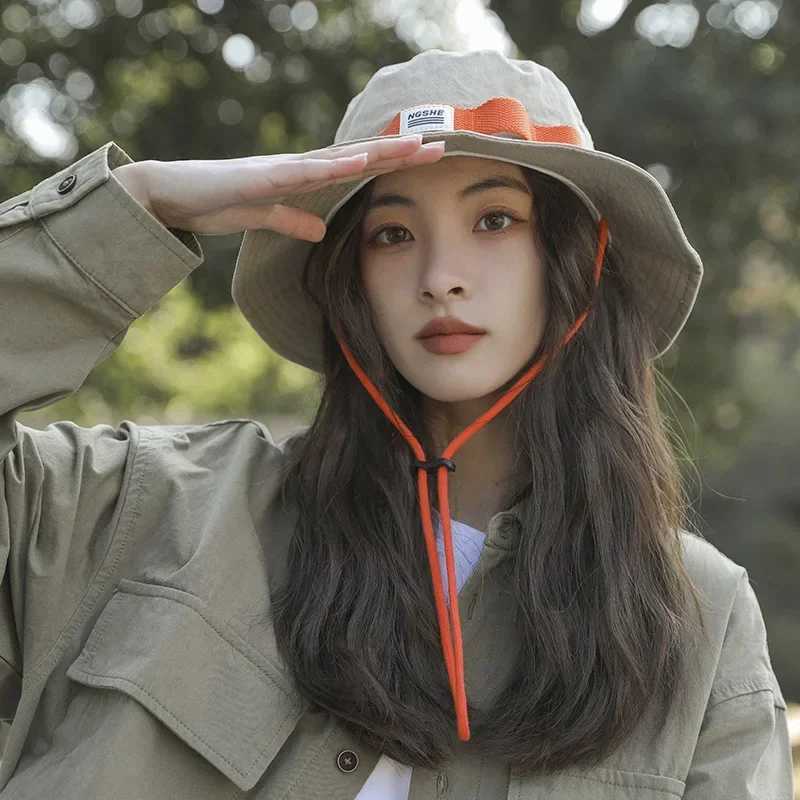 Japanese Hiking Bucket Hat for Women Men Fisherman Hat Summer Vacation Visor upf 50 Sun UV Protection Hat Chapeau Femme W250217