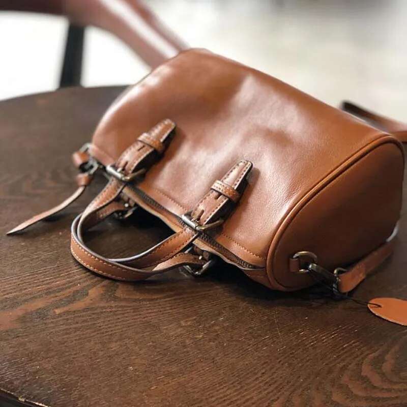 Soft 100% Cow Leather Handbag Women's Long Strap Shoulder Messenger Satchel Bags Black Genuine Skin Casual Tote Sac A Main