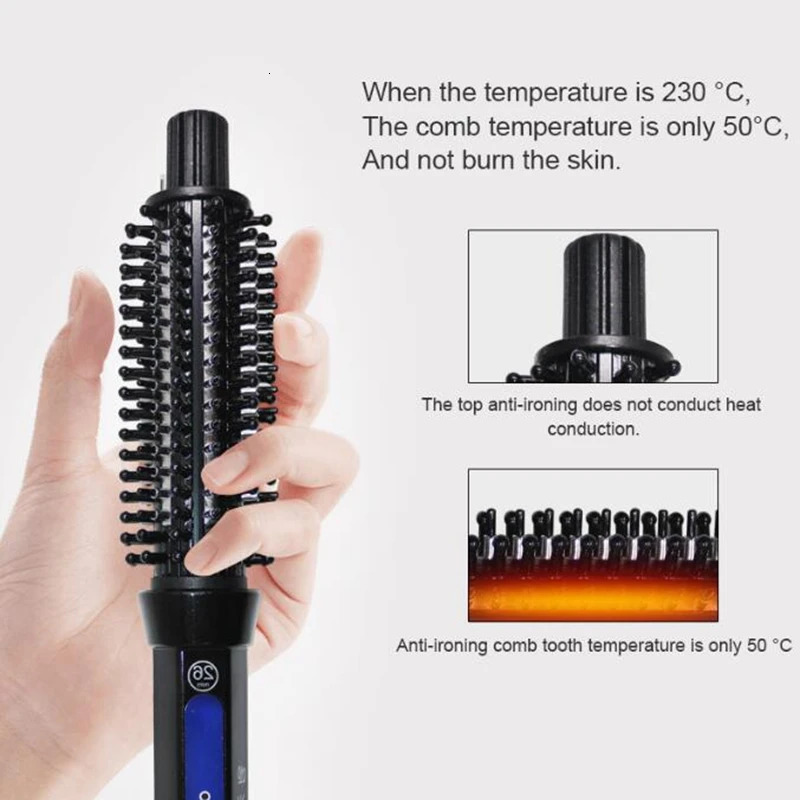 Real Electric Professional Ceramic Hair Curler Curling Iron Roller Curls Wand Waver Fashion Styling Tools 250214