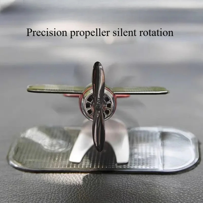 Solar Aircraft Decoration Car Air Freshener Fragrance Car Airplane Ornament Mini Perfume Fragrance Car Accessories 250214