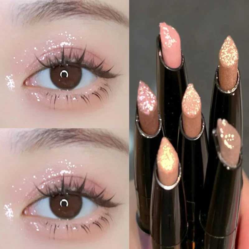 Glittering Eyeshadow Pen Face Makeup Highlighter Stick Long lasting Shiny Diamond Pink Silkworm Champagne Gold Eyeliner Gel PenXJ250217