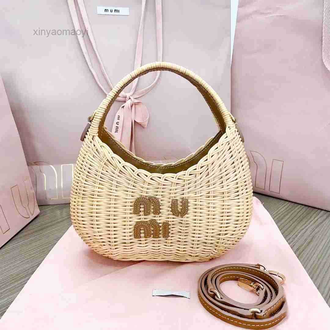 Shoulder Designer Cross Body Bags Strap Wicker Woven handbag Cosmetic purses Fashion travel beach Bag Raffias Straw weave Plaited Rattan tote Clutch bags2025
