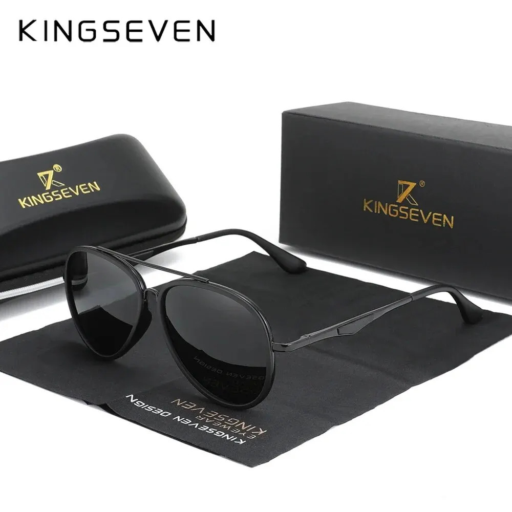 KINGSEVEN Fashion Classic Polarized Sunglasses Mens Driving Male Sun Glasses Eyewear UV400 Blocking 250214