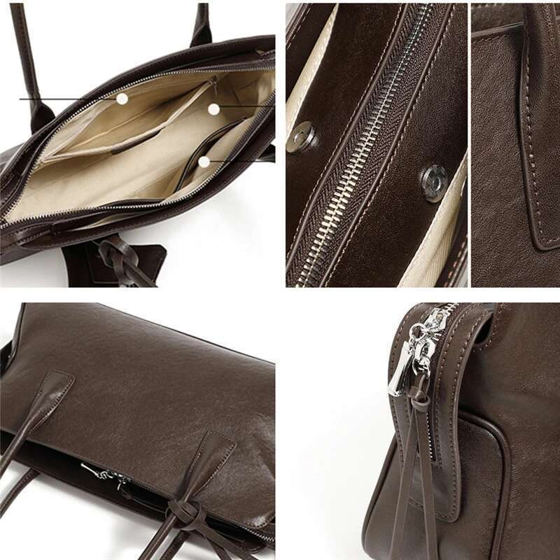 designer Women's Bags Toptrends Cowhide Genuine Leather Underarm Shoulder Bags For Women 2025 Designer Top Handle Pillow Tote Ladies Handbags