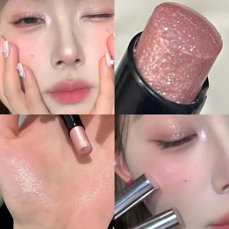 Pink glass eye shadow stick fluorescent pen waterproof flash fluorescent pen fluorescent eye shadow makeupW250217