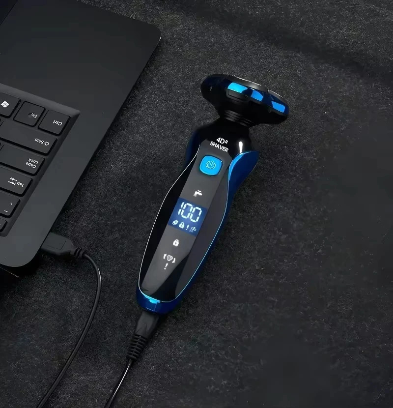 Electric Shaver 3-in-1 Rotary Razor Beard Trimmer Rechargeable Hair Cutting Shaving Machine Clipper for Men Waterproof 250211