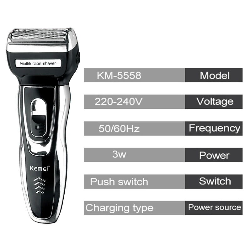 3in1 Rechargeable foil electric shaver beard trimmer electric razor for men stubble shaving machine facial trimmer nose trimmer 250211
