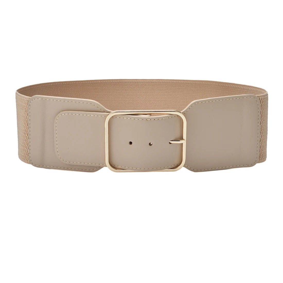 Women Stretchy Wide Waist Belt Ladies Elastic Dress Cummerbund with Pin Buckle Stretch Fashion Cinch Belts 250213
