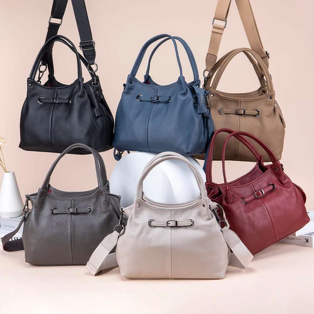 Large Capacity Crossbody Cow Leather Versatile Messenger Bags for Women Handbags Women's Shoulder Bag