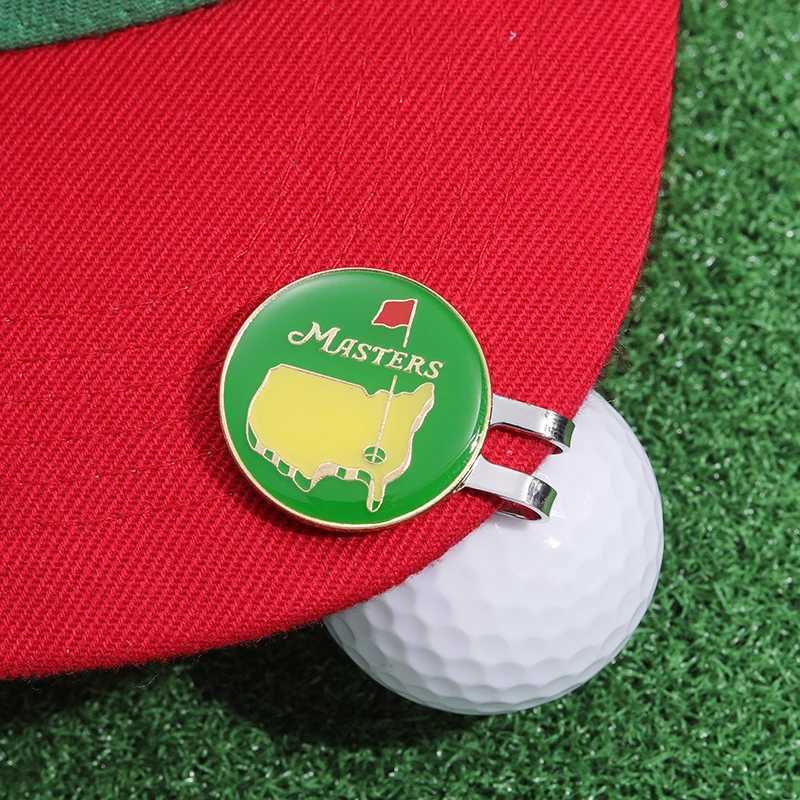 Masters Magnetic Golf Ball Marker Hat Clips Baseball Cap Decorative Pins Backpack Clothes Brooches Hat Brim Clip Badge for GiftW250215