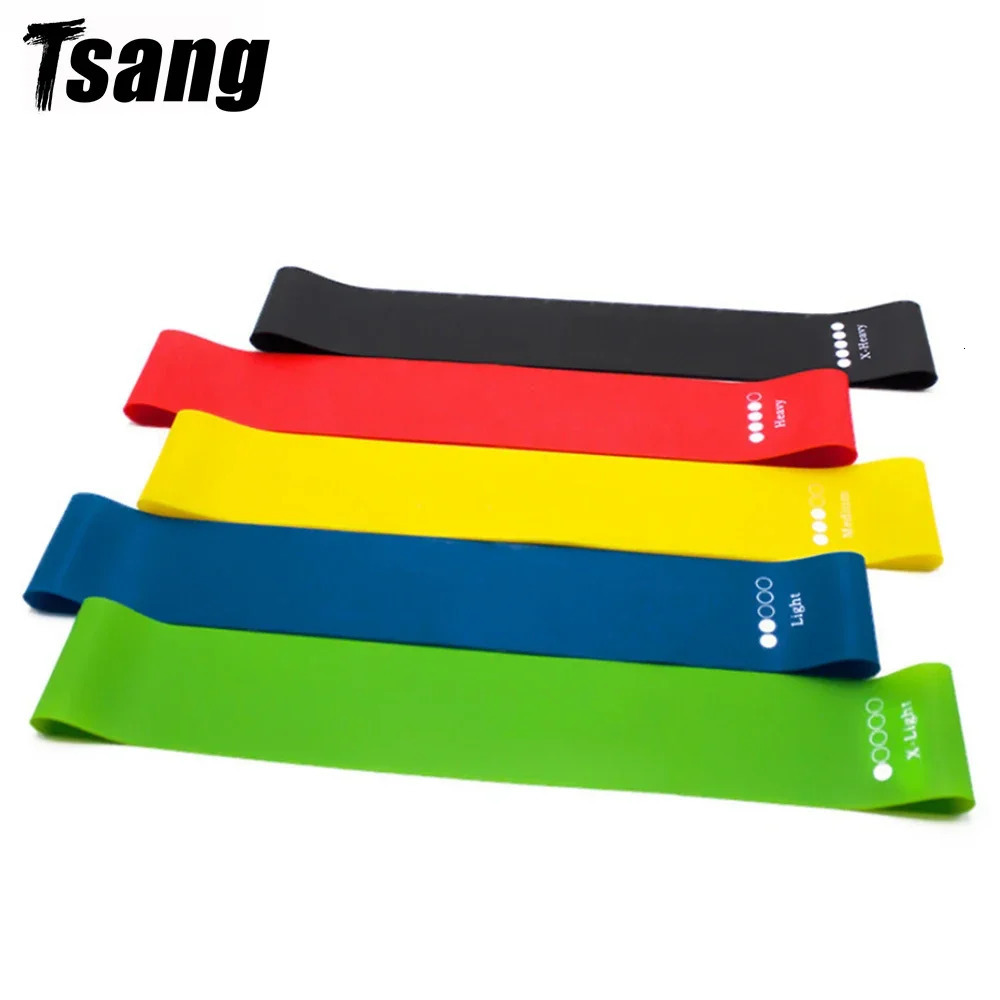Yoga Resistance Bands Rubber Portable Exercise Band Pilates Strength Gym Fitness Equipment Home Workout Elastic 250213