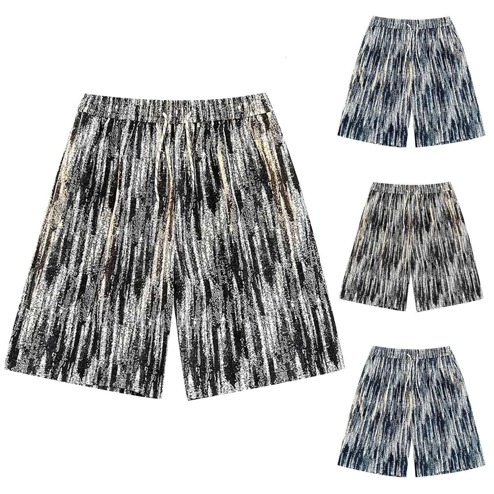 Men's Designer Shorts With Sports Trend Zipper Outdoor Casual Shorts With Pockets Loose Fit Retro Street Style Bermuda Men's Sports Shorts