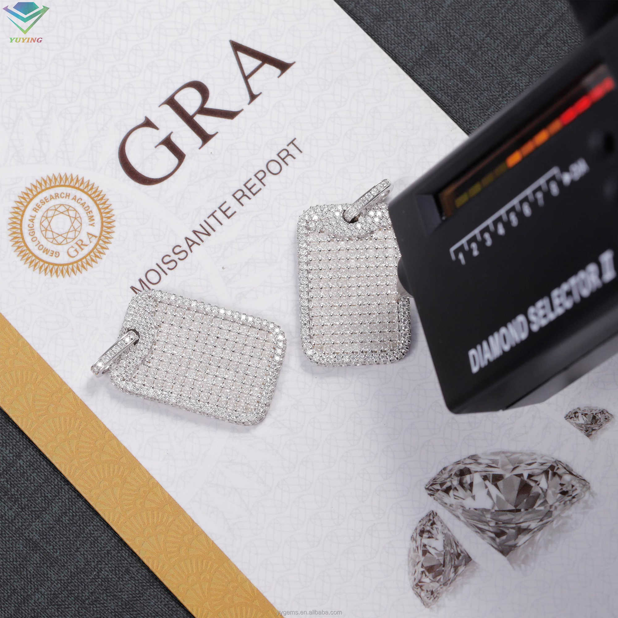 Fashion Hip Hop Pendant for Men Women 925 Sterling Silver Ice Out Moissanite VVS Diamond Pendant for Necklace