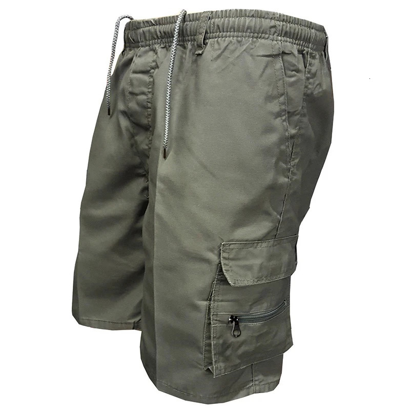 Fashion Mens Cargo Shorts Casual Pants Big Pocket Sports Slacks Panels Trousers Plus Size for Male 250214