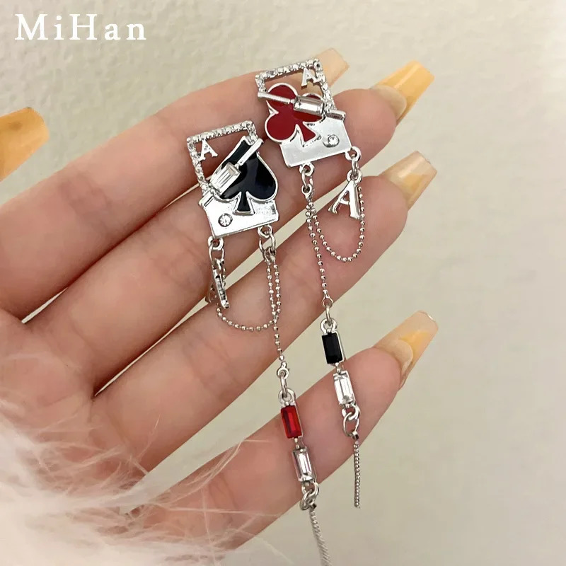 MiHan Fashion Jewelry 925 Silver Needle Sweet Korean Temperament Tassel Earrings For Women Trend Simply n 250213