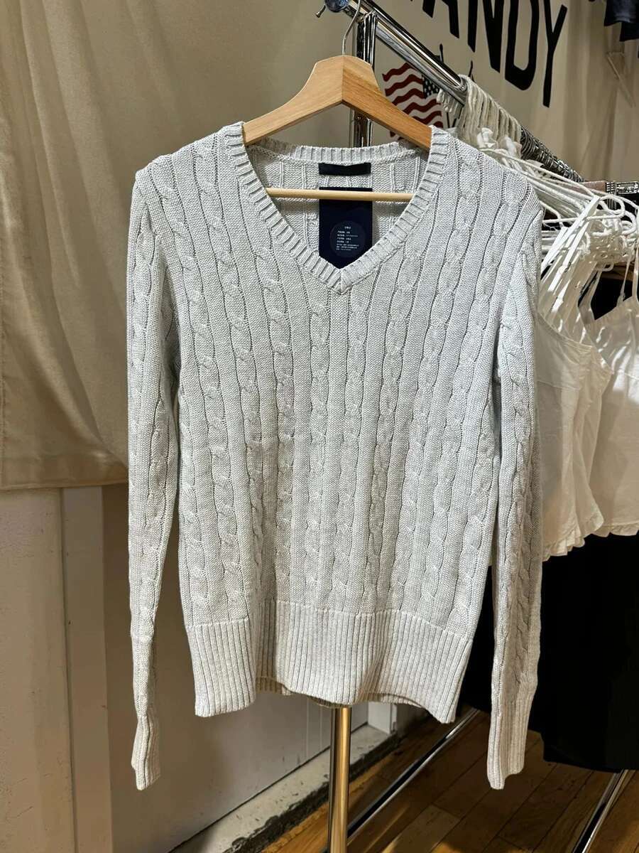 New Gray Twisted wer Sweater Women Autumn V-neck Cotton Knit Jumpers Top Sweet Preppy Style Solid Slim Sweaters Y2k Clothes