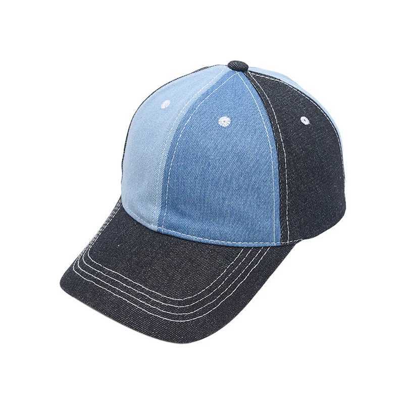 Bucket Hat Women Summer Hats and Caps Patchwork Washed Denim Bucket Hat Hip Hop Solid Wide Brim Cotton Beach Fishing Cap Panama W250217