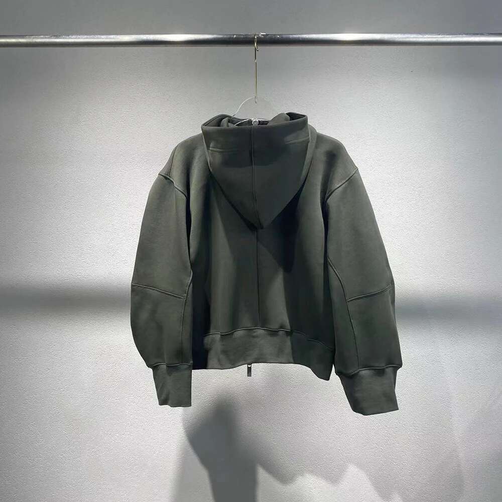 Cotton Blend Women Sweatshirt Y2k Simple Casual Loose Commuter Hundred Long Sleeve Hooded Jacket Tops 2025 Autumn New