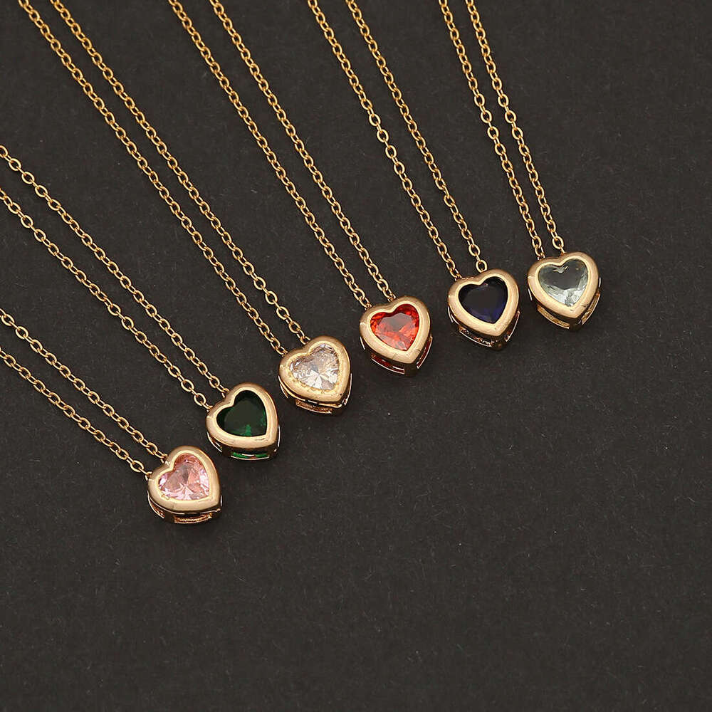New Jewelry Style Love Pendant Fashion Versatile Stainless Steel Collar Chain Minimalist Necklace N035