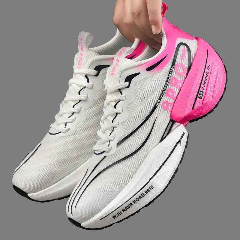 Men's Carbon Plate Marathon Shoes - Cushioned, Anti-Slip, Thick hot Sole, Wear-Resistant, for Tennis & Running