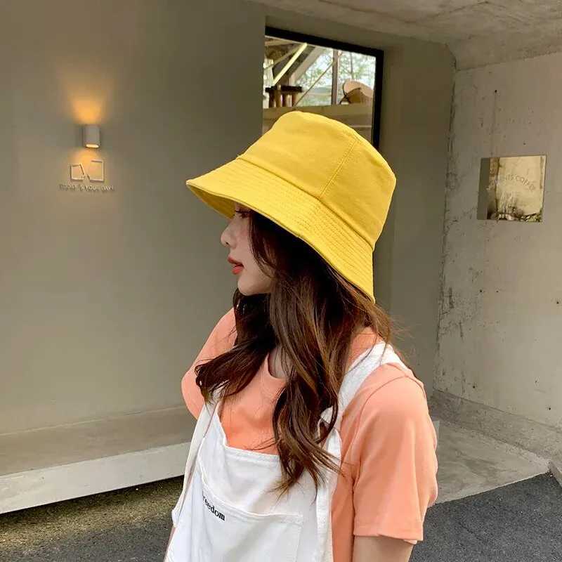 Womens New Big Brim Outdoor Sunshade Bucket Hat Summer UV Sunshade Hat Seaside Beach Hat W250217