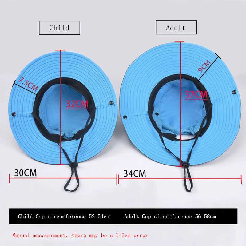 Parent Child Summer Foldable Wide Brim Travel Beach Mesh Sunscreen Fishing Cap Men Women Sun Exposed Ponytail Fisherman Hat V14 W250217