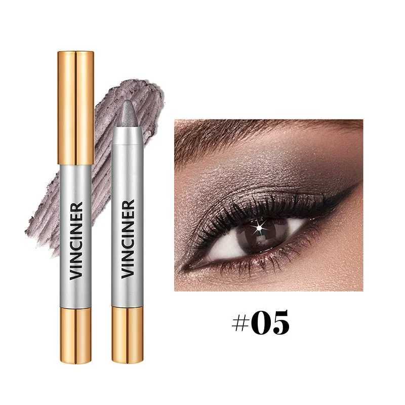 8 Colors Lescent Eyeshadow Pencil Waterproof Long Lasting Shimmer Highlighter Eye Shadow Eyeliner Stick Eyes Makeup ToolW250217